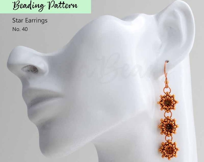 Beading Pattern • Right Angle Weave (RAW) Tutorial •  Digital Download PDF