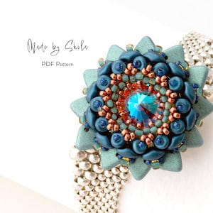 Perlenarmband & Anhänger Anleitung: Asymmetrisches Schmuck Muster (PDF Download)