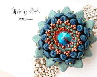 Beaded Bracelet & Pendant Tutorial: Asymmetric Jewelry Pattern (PDF Download)