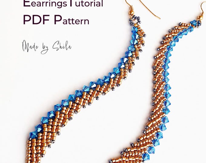 Angel Wings Earrings Pattern • Seed Bead Earring Tutorial • PDF Download