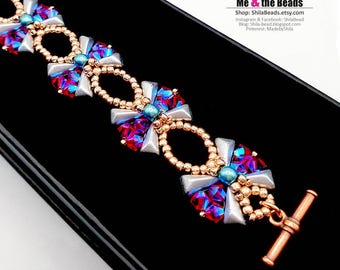 Beaded Bracelet Pattern: Moulin Rouge Seed Bead Tutorial (PDF)