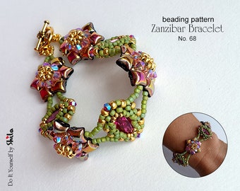 Zanzibar Bracelet with WibeDuo beads No 68