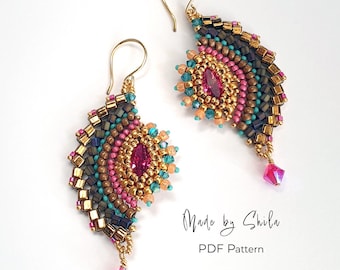 Dragon Dance Earrings Pattern: Beaded Jewelry Tutorial (PDF)
