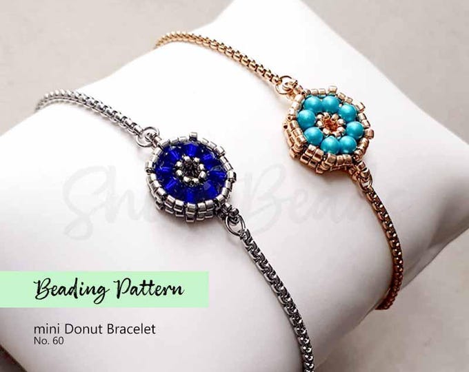 Beaded Bracelet Pattern PDF • Seed Beads, Crystals, Pearls CRAW Tutorial