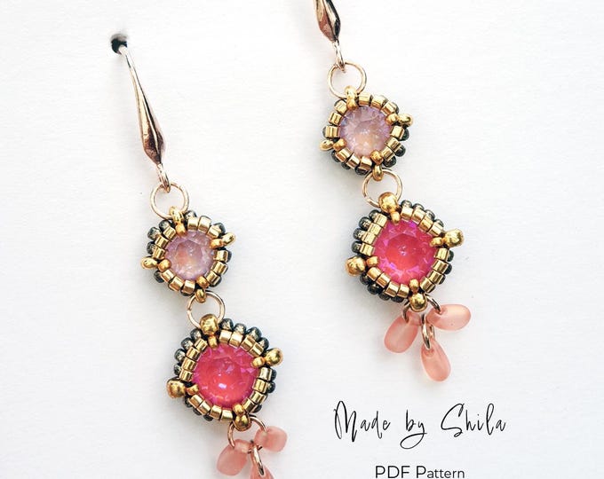 Beaded Chaton Bezel Pattern • Crystal Jewelry Component PDF