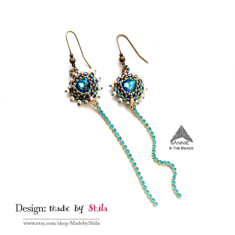 Beading Pattern Tutorial Step by step INSTANT download PDF Gypsy Dance Earrings No 30 image 9