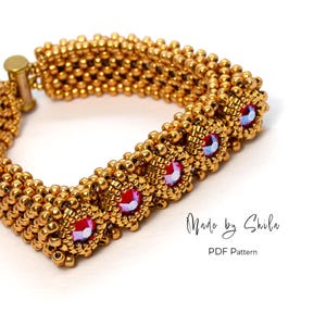 Rocailles Armband Muster • CRAW Peyote • PDF Anleitung • DIY Schmuck (Digitaler Download)