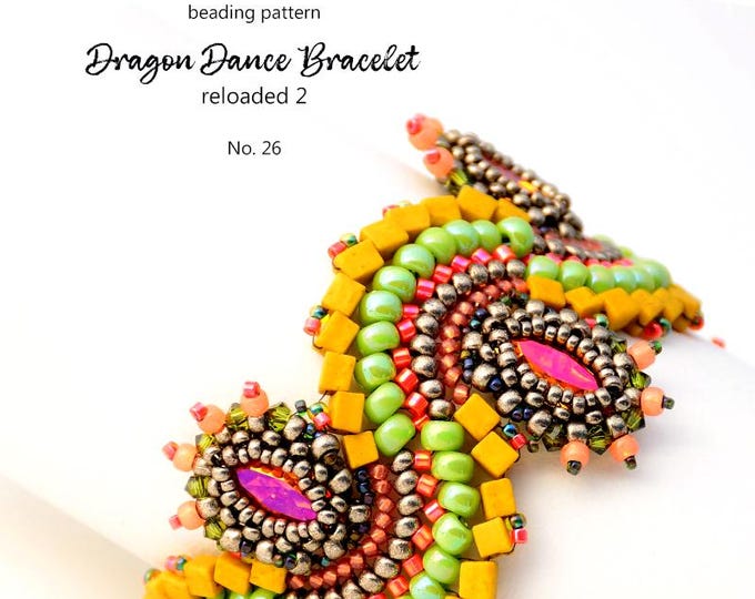 Beaded Bracelet Pattern: Dragon Dance Reloaded 2 (PDF Tutorial)