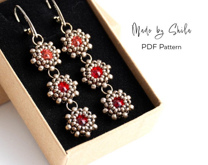 Beading Pattern • Right Angle Weave (RAW) Tutorial •  Digital Download PDF