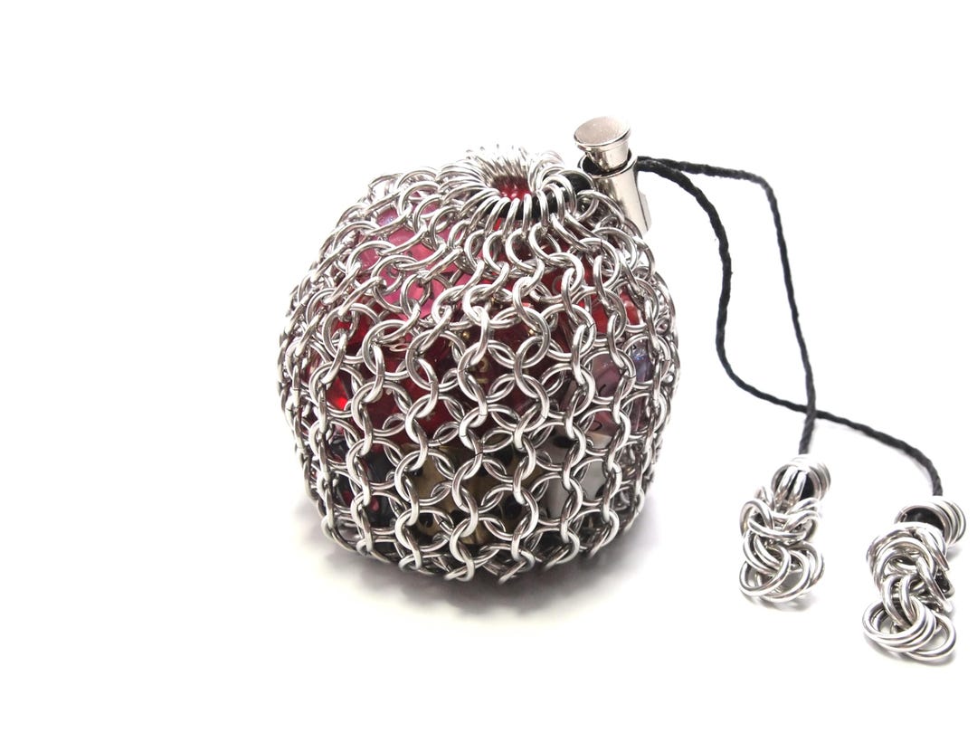 Chainmail Dice Bag - Fantasy Drawstring Pouch Handmade in Your Choice ...