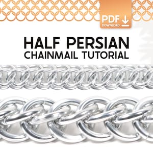 Zelfstudie half-Perzische kettingarmband en ketting - gids voor het maken van maliën voor beginners (pdf-download)