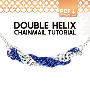 Spiral Pendant Necklace Tutorial - Chainmail Jewelry Making Guide (PDF Download)
