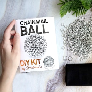 DIY Chainmail Ball Kit - Beginner Metal Fidget Toy Craft Supplies and Tutorial