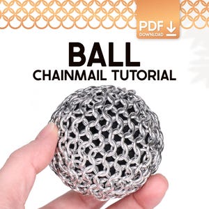 Tutorial per realizzare una palla in maglia metallica - Guida per principianti alla creazione di un giocattolo antistress in metallo (Download PDF)