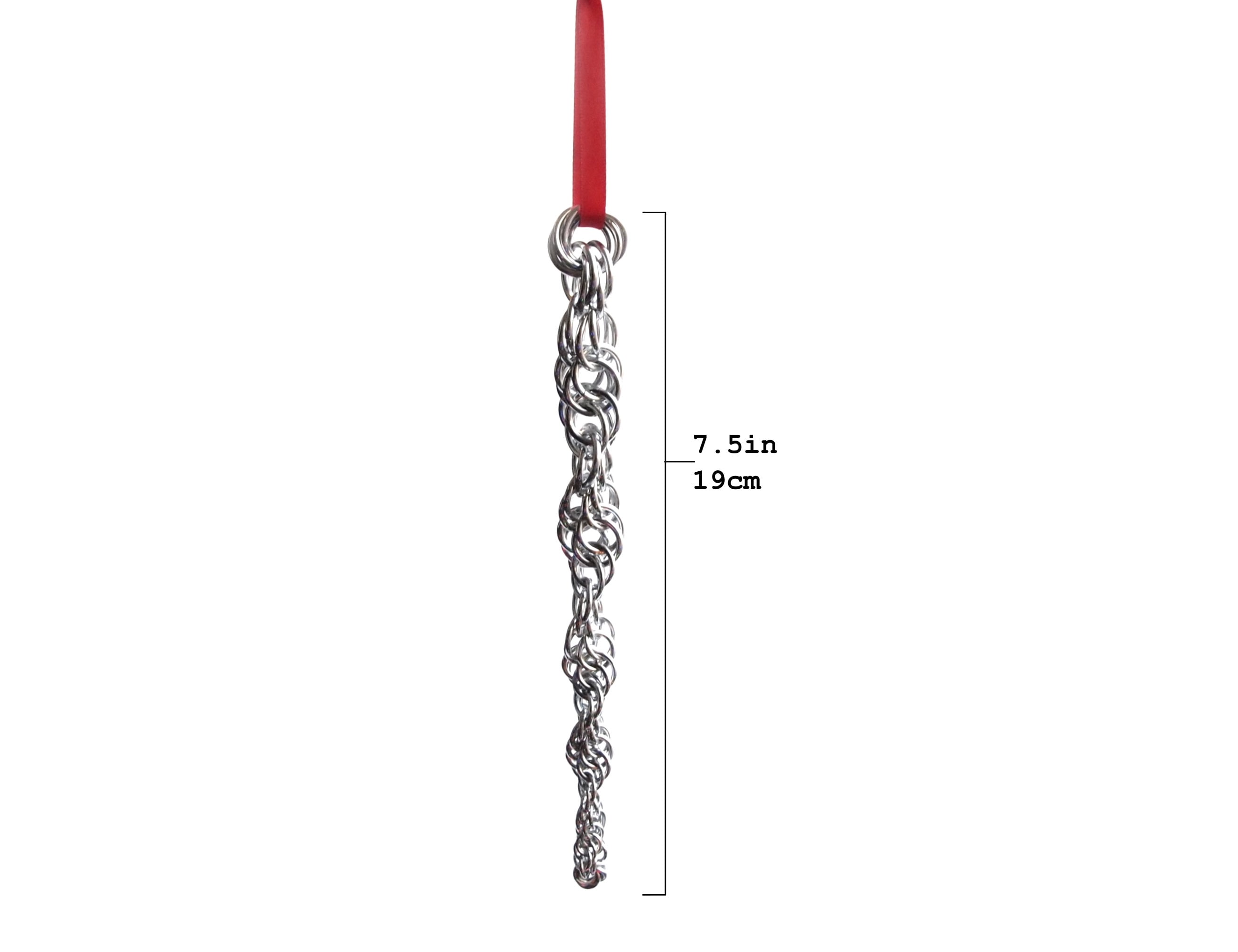 Chainmail Icicle Ornament Tutorial - Beginner Winter Home Décor Craft ...