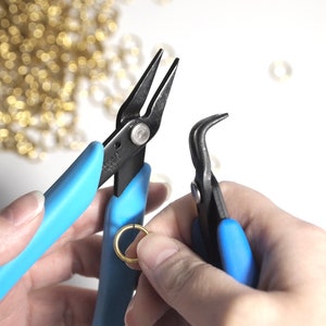 Set of 2 Pliers for Chainmail and Jewelry Making | Premium Xuron Chain Nose and Bent Nose Plier Set