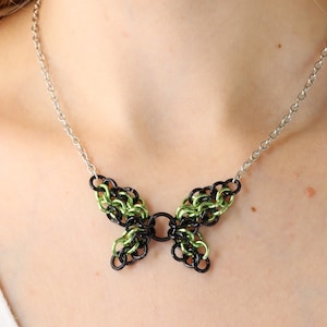 Chainmail Butterfly Necklace Tutorial - DIY Jewelry Making Guide and ...