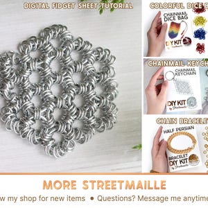 DIY Chainmail Fidget Toy Kit - Beginner Metal Fidget Craft Supplies and ...