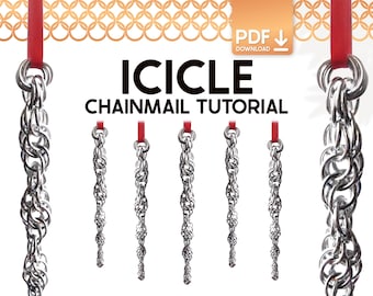 Tutoriel sur les décorations de glaçons en cotte de mailles - Guide de création de décorations hivernales pour débutants (téléchargement PDF)