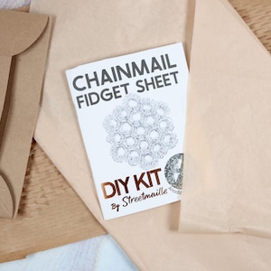DIY Chainmail Fidget Toy Kit - Beginner Metal Fidget Craft Supplies and ...