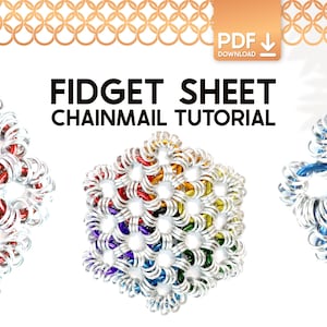 Kettenhemd Fidget Toy Tutorial - Anfänger Japanische Weave Metal Craft Anleitung und Muster (PDF-Download)