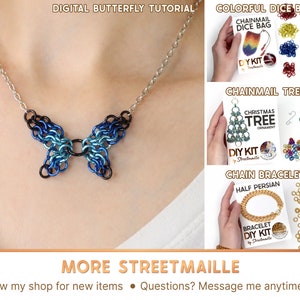 See more chainmail items on the Streetmaille store page, including a digital version of this tutorial without supplies, DIY dice bag kits, and more. Feel free to message me any time if you have any questions.