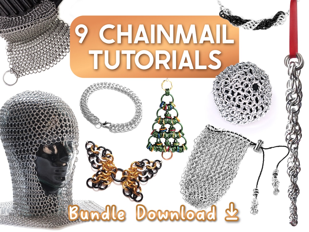 9 Chainmail Tutorial Bundle Learn How to Make Chain Mail With 9