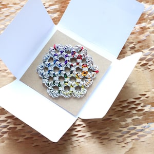 Hexagon Chainmail Fidget Toy - Metal Fidget Sheet Handmade in Your ...