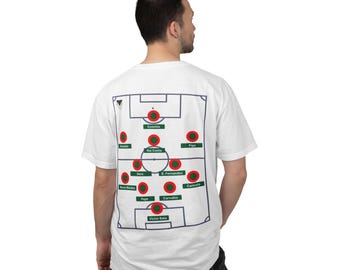 Portugal All-Time XI Football T-Shirt | Vintage Garment-Dyed Cotton Tee