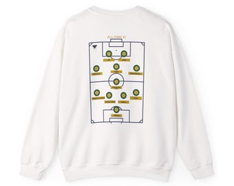 Brazil Neymar Formation Sweatshirt | Unisex Football Lineup Crewneck | World Cup | Greatest XI ever