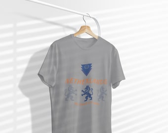 Netherlands Football Legends T-Shirt, Vintage Orange Lions Fan Tee