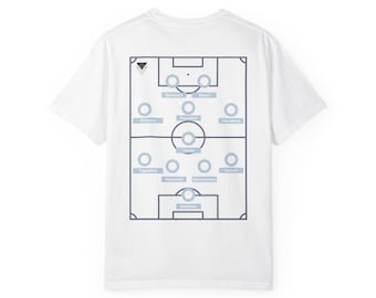 Argentina Messi Formation Sweatshirt | Unisex Football Lineup tee | World Cup | Greatest XI ever
