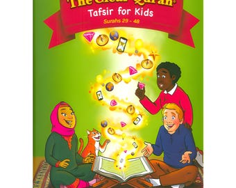 Den tydliga Koranen Tafsir för barn Surahs (29_48) med arabisk text Inbunden