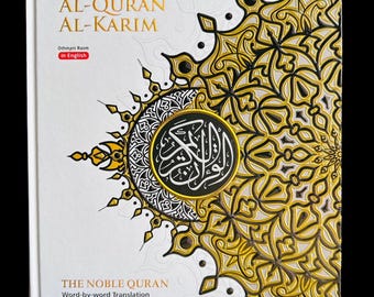Al-Quran Al-Kareem: Word-by-Word Translation, Color Coded Tajweed (A4 Large)