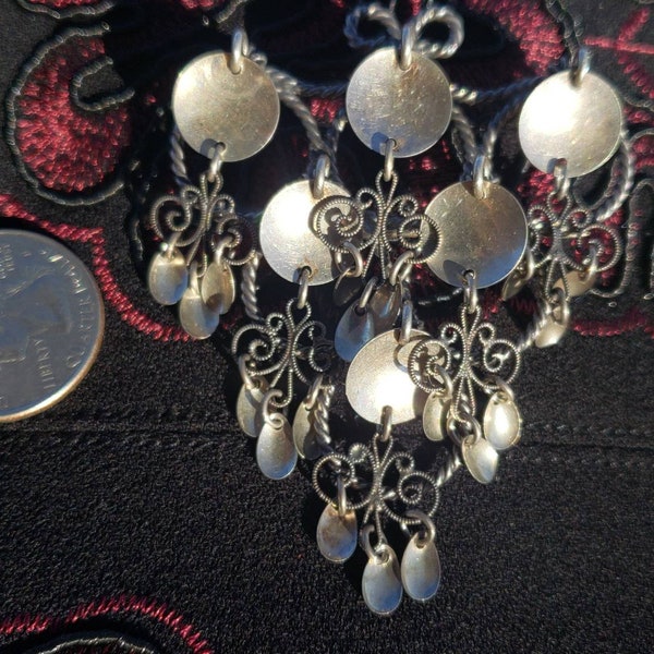Norway solje pin brooch sterling J 830 coin silver openwork wedding bridal long large Norwegian 3" long