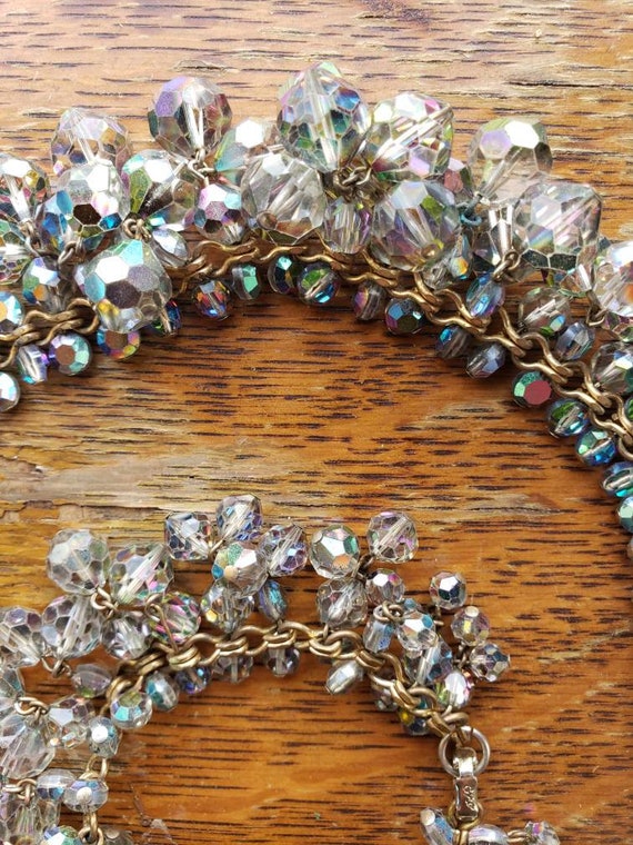 Fabulous vintage necklace bracelet set sparkle au… - image 3