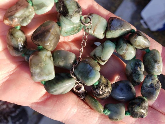 Stauer vintage natural stone emerald green beryl … - image 2