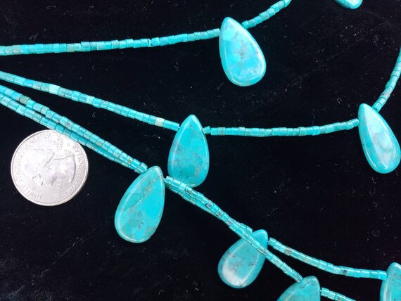 Jay King Mine Finds turquoise composite drop bead… - image 4