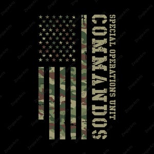 US Special Forces Uniform | US Commando | Us Army Flag | Camouflage Shirts for Women and Men | US Military 2nd Amendment | Instant Download