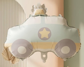 Baby Shower & First Birthday Decor - Pastel Car Foil Balloon for Baby Boy