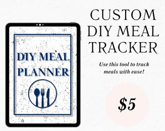 DIY Meal and Pantry Planning Guide Tool for PDF Download for iPhone, Ipad, Mac, or Android