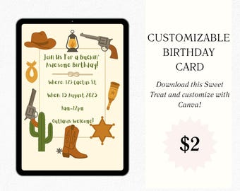 Western Social Media / Reels / Instagram Card Template with Download Link