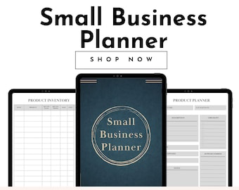 Small Business Planner and Organizer 43 Page Digital Download for Adults and Teachers