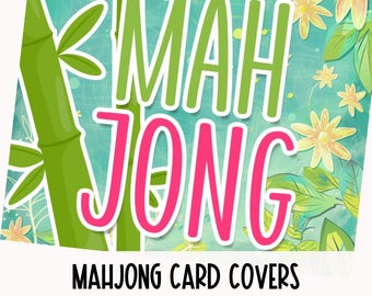 Mahjong Card Covers – Cute Protective Inserts for NMJL Card – Gift for Mahjong Players