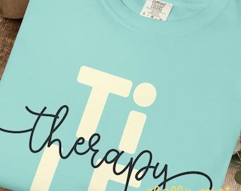 Comfort Colors 1717 Tee, Tile Therapy Shirt, Funny Mahjong Shirt, Mahjong Group Shirt, Mahjong Gift for Women, Mahjong Apparel