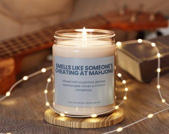 Funny Mah Jongg Candle Gift for Mahjong Lovers and Mahjong Hostess Gift Smells Like the Perfect Gift for Mahj