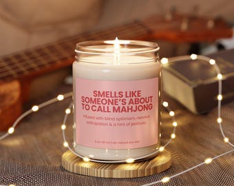 Funny Mah Jongg Candle Gift for Mahjong Lovers and Mahjong Hostess Gift Smells Like the Perfect Gift for Mahj
