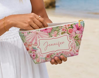 mahjong tile bag personalized mahjong gift for mom palm beach tropical mahjong tote floral mahjongg bag