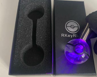 Mewtwo-Inspired Keyring - Cute Mewtwo Monster Keychain