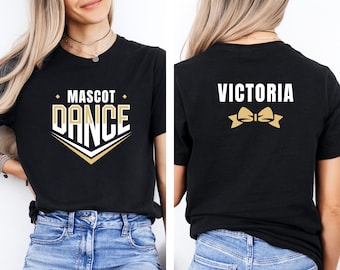 Personalized Dance Team T-Shirt With Name & Team Name, Custom Dance T-Shirt, Personalized  Dance Team Shirt, Game Day Shirt, Dance Mom Gift